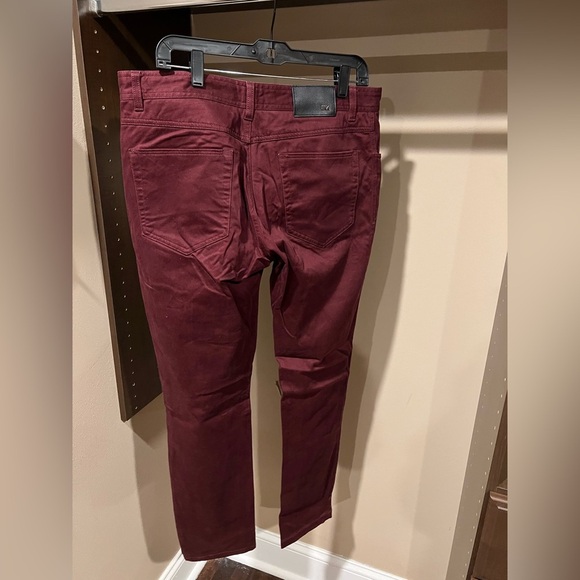 Burgundy Pants with Paisley Lining - Picture 2 of 8